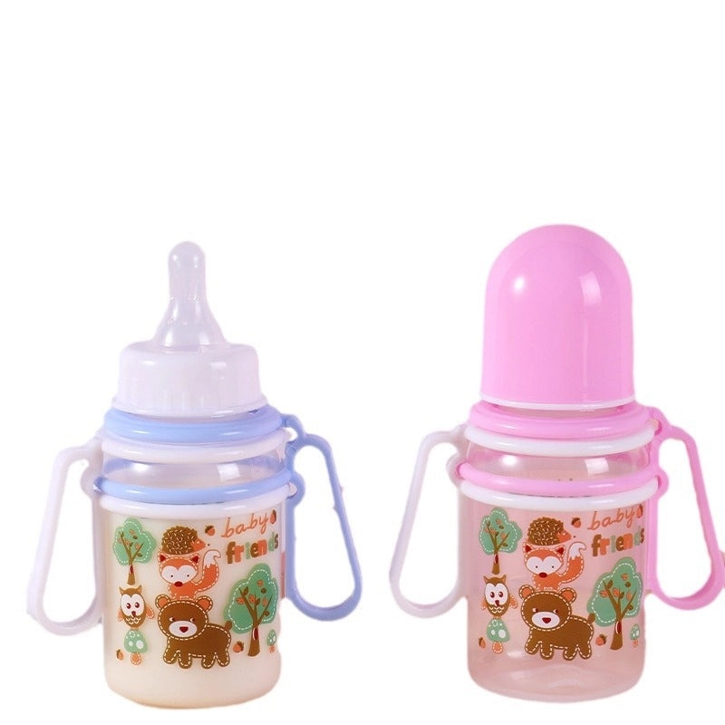 Baby Silicone Nipple Bottle with Handle | Baby Feeding Bottles & Cups