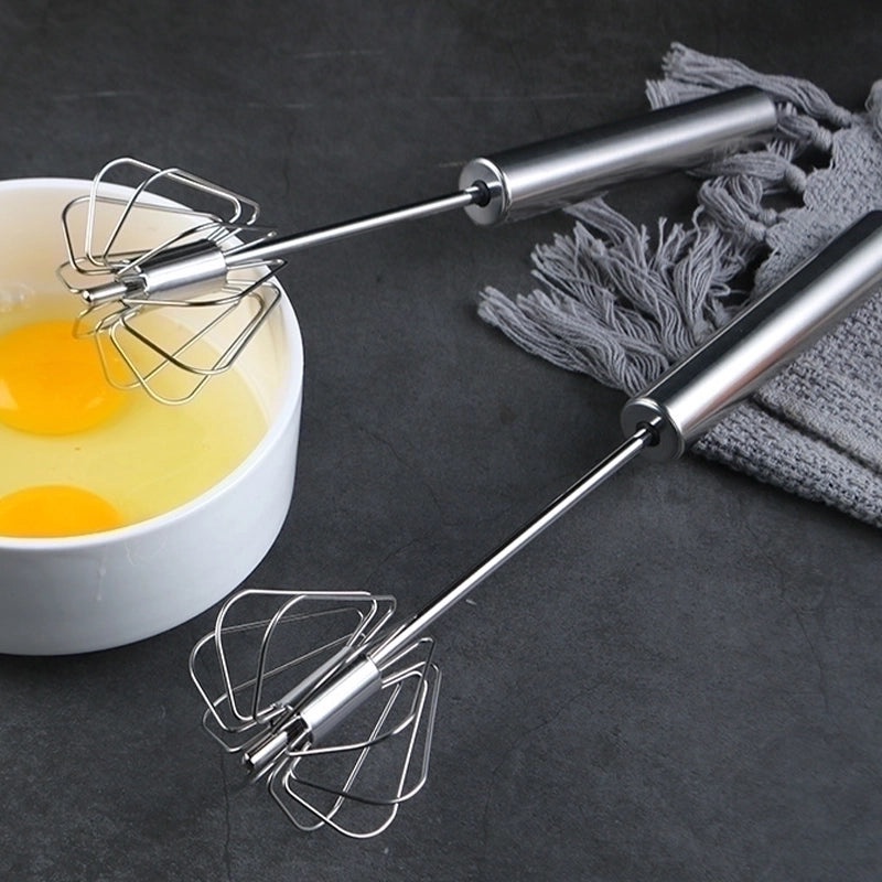 Stainless Steel Egg Beater Classic Solid Color Kitchen Tool 1 Piece|Kitchen Appliances