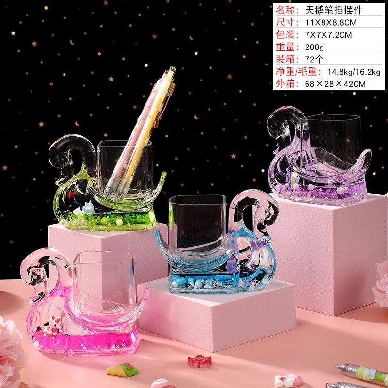 Creative Cartoon Liquid Oil Drop Ornament Transparent Acrylic Pressure Relief Craft|Home Decor Gifts