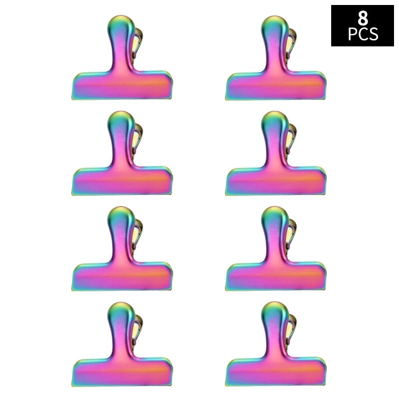 Sleek Solid Color Stainless Steel Clip with Anti-Drop Feature|Jewelry Accessories