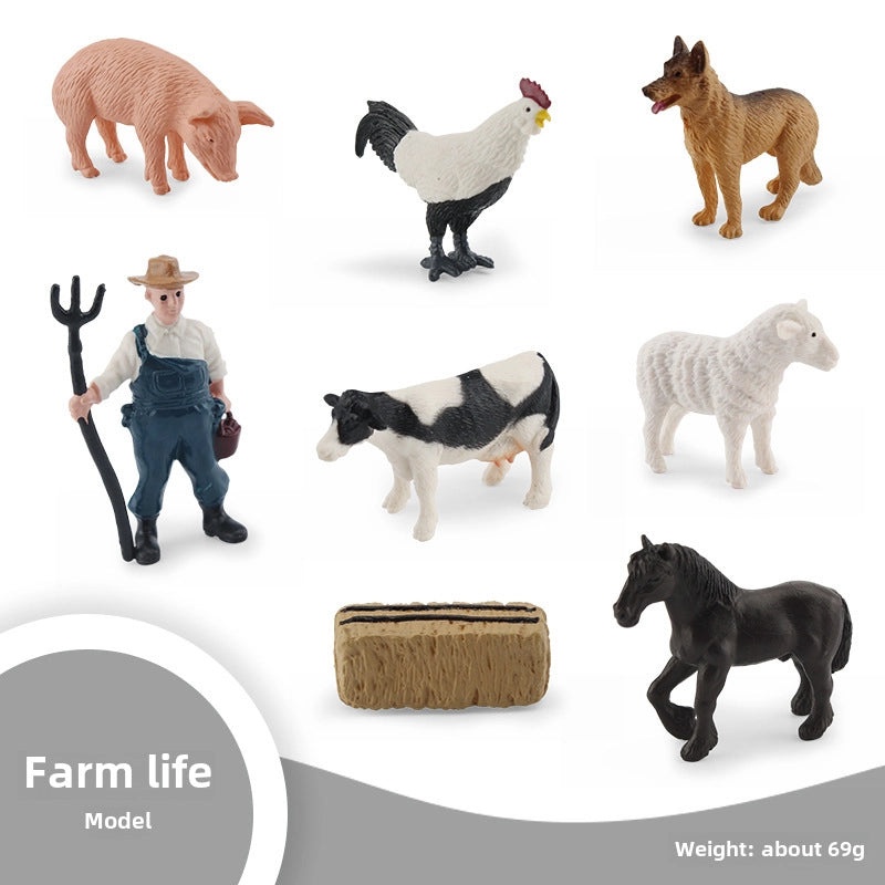 Mini Farm Animal Models Set|Home Decor & Miniatures