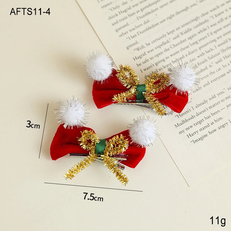 Minimalist Bow Knot Hairpin Cute Holiday Christmas Daily Party Selfie Accessory|Hair Accessories
