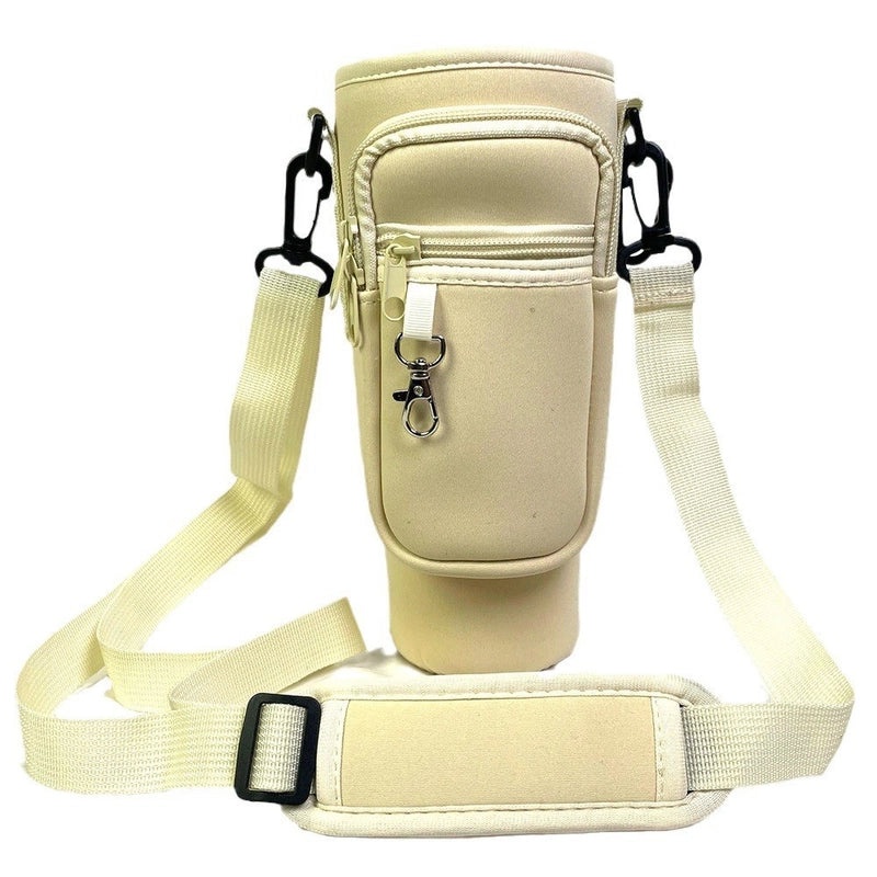 40oz Ice Cream Cup Neoprene Bottle Cover with Adjustable Shoulder Strap Crossbody Phone Bag Protective Cover|Accessories & Bags