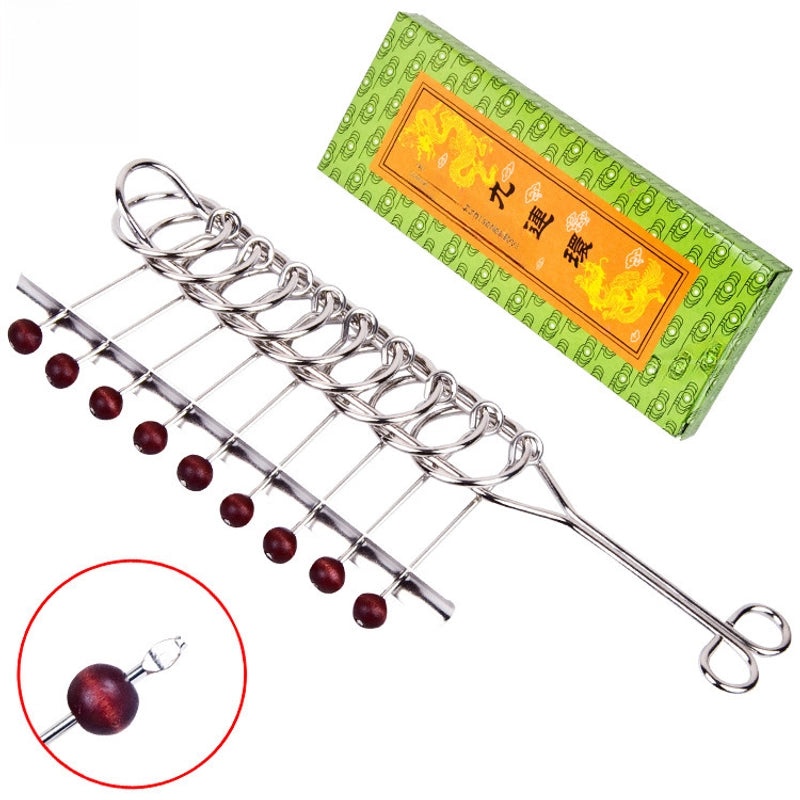 Metal Puzzle Buckle Set 8 Pieces | Educational Toys&Games