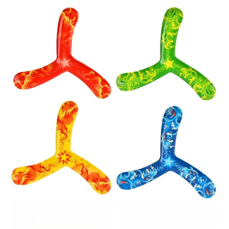 Colorful PU Flying Toy Boomerang with Heat Transfer Print | Outdoor Toys