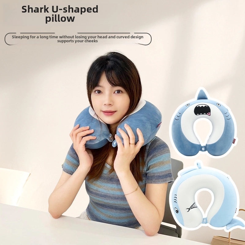 Cartoon Memory Foam U-Shaped Neck Pillow for Travel, Office, and Home | Travel Accessories
