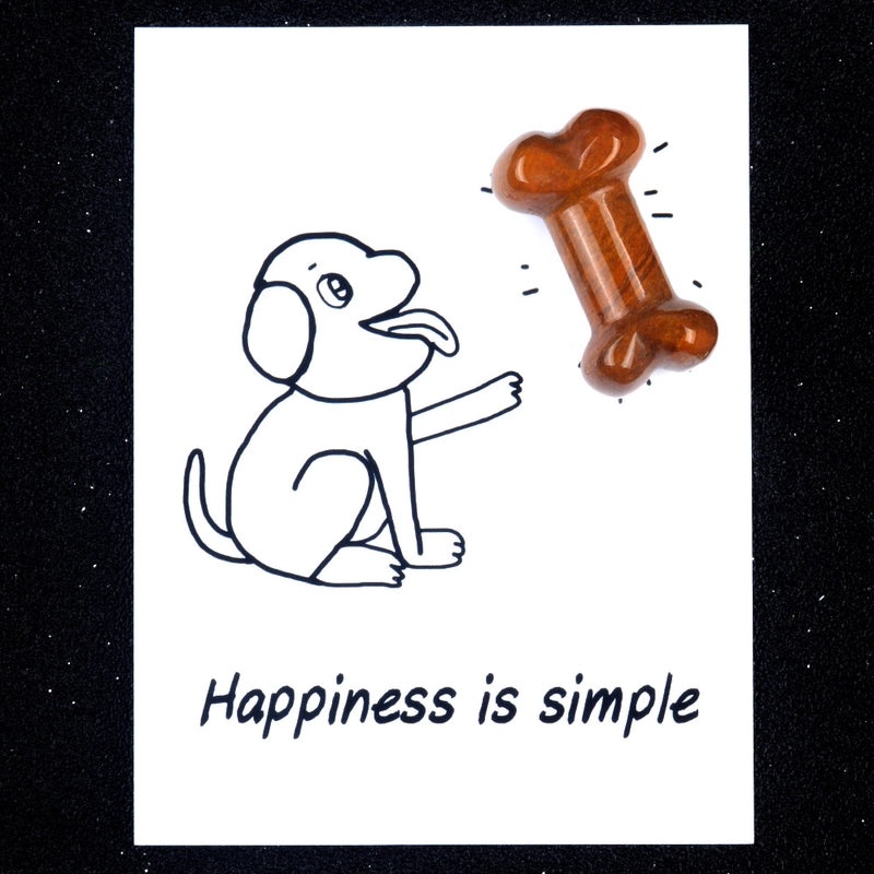 Minimalist Dog Bone Agate Pendant Unisex Jewelry Natural Stone Gemstone Accessories|Jewelry & Accessories