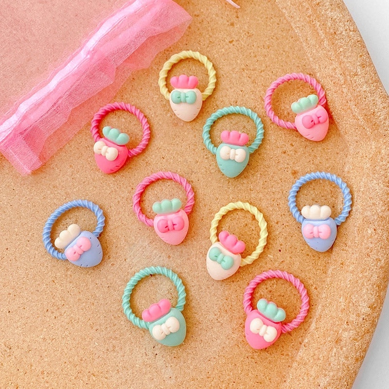 Gentle Baby Hair Bands, Soft Rubber Hair Ties for Kids, Non-Damaging Korean Style Hair Accessories|Childrens Hair Accessories