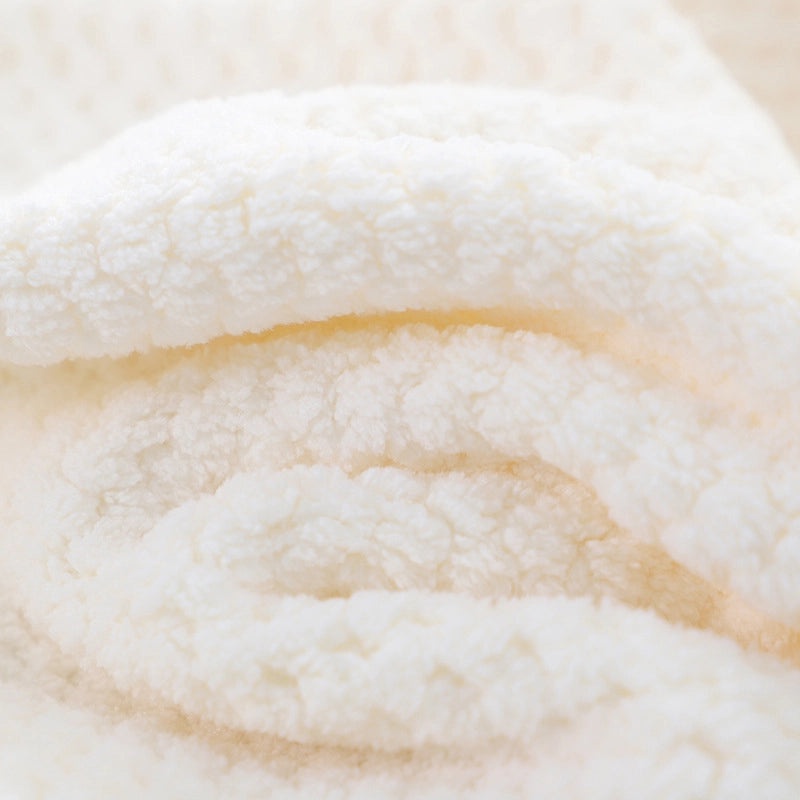 Pineapple Plaid Coral Velvet Bath Towel 70x140cm Large Adult Beach Towel High Density Printed Logo|Home & Living - Bath Textiles