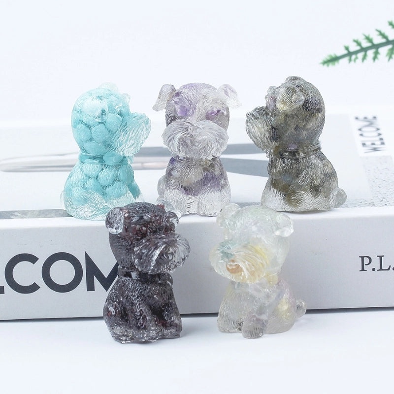 Adorable Dog Shaped Crystal Figurines for Home Decor|Decorative Figurines