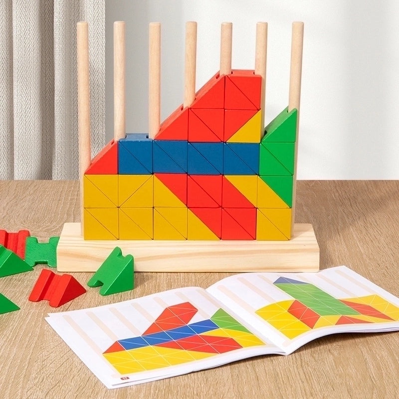 Wooden Building Blocks for Toddlers Ages 3-6 | Educational Toys & Learning Blocks