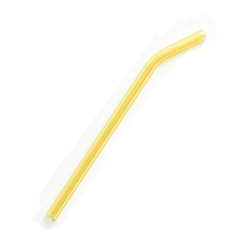 High Temperature Resistant Transparent Glass Straw for Milk Tea | Drinkware & Accessories