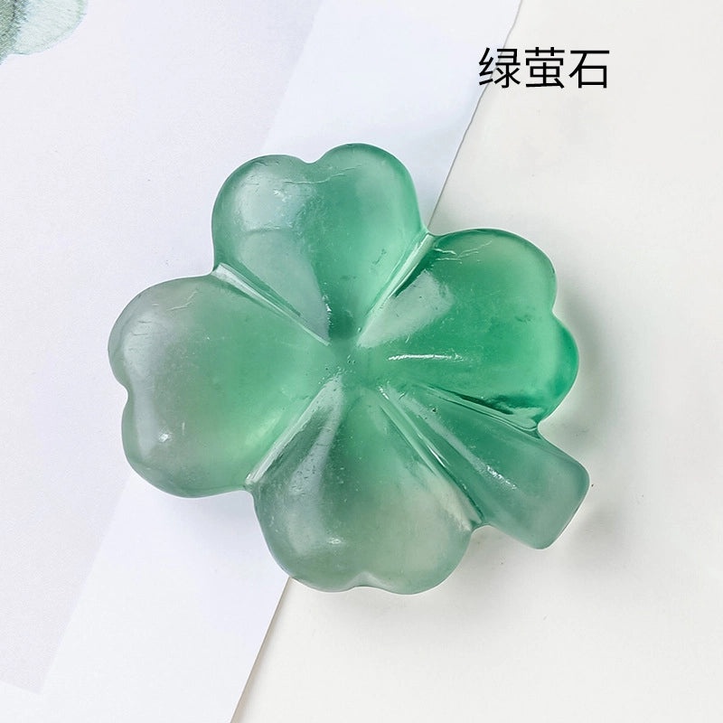 Elegant Four Leaf Clover Crystal Decor | Home & Living Ornaments
