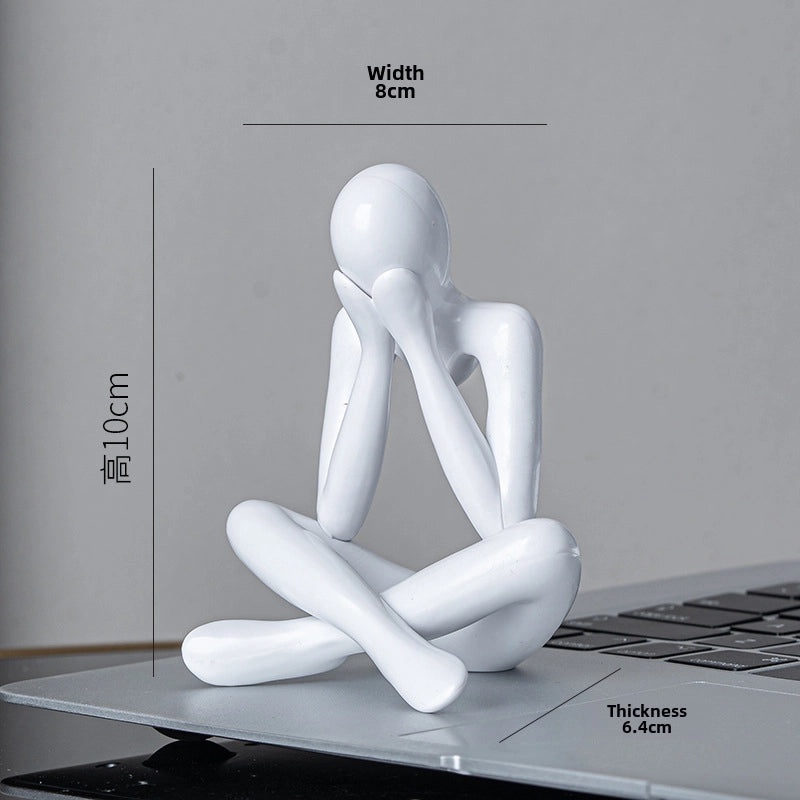 Abstract Thinker Figurine Small Plastic Art Decor|Home Decor