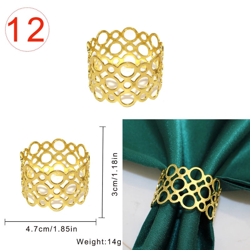 Stylish Geometric Metal Napkin Holder Single Piece|Home Decor & Kitchen Accessories