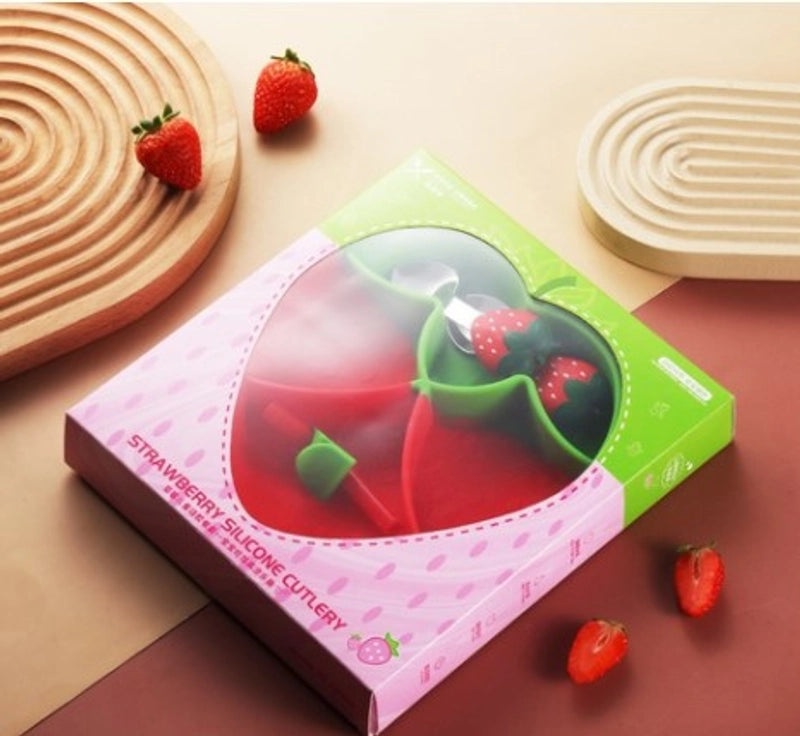 Adorable Cartoon Silicone Tableware 5-Piece Set for Kids | Kids Tableware & Dining Accessories