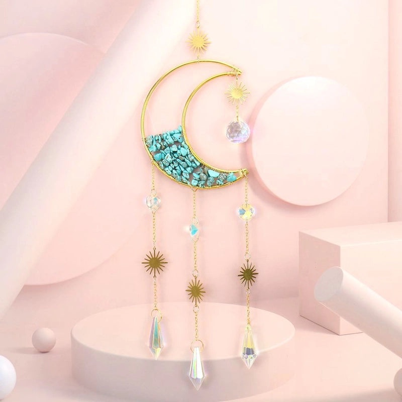 Natural Crystal Wind Chimes Hanging Decor | Home Decor & Accessories