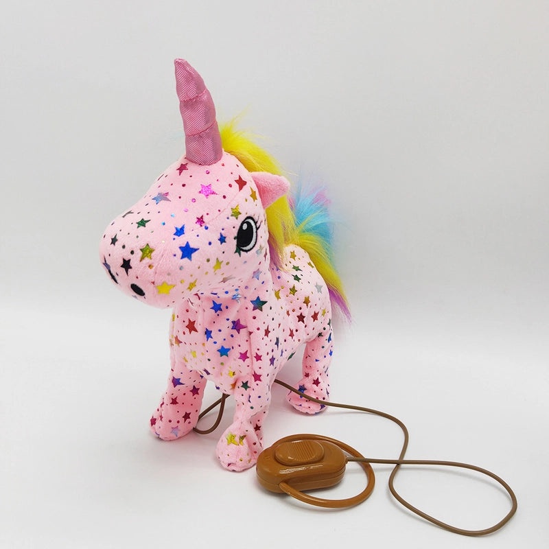 Electric Drawstring Plush Toy with Sequins and Swinging Singing Feature|Plush Toys & Stuffed Animals