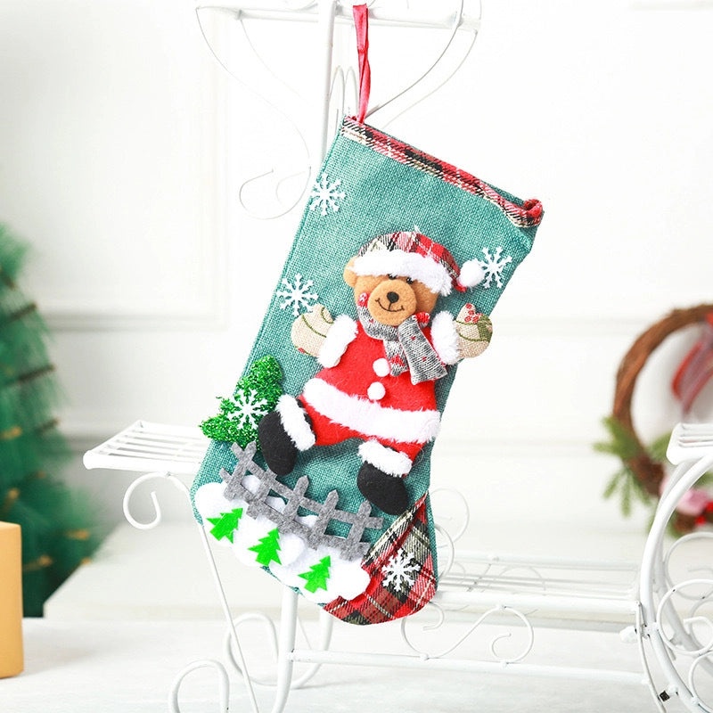 Christmas Gift Bag for Jewelry Candy Socks | Holiday Packaging & Decoration Accessories
