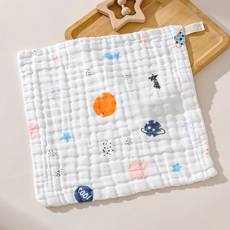 Adorable Cartoon Fruit and Fish Baby Burp Cloths Soft Infant Accessories|Baby Essentials