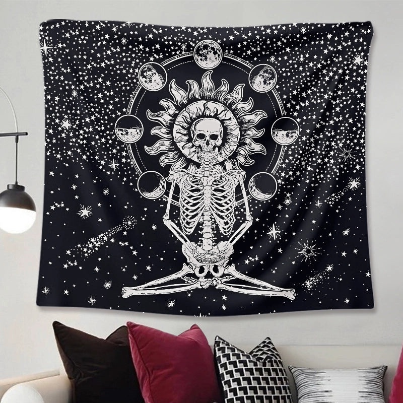 Bohemian Moon and Flower Wall Tapestry Cloth for Home Room Decor|Home Decor Tapestries