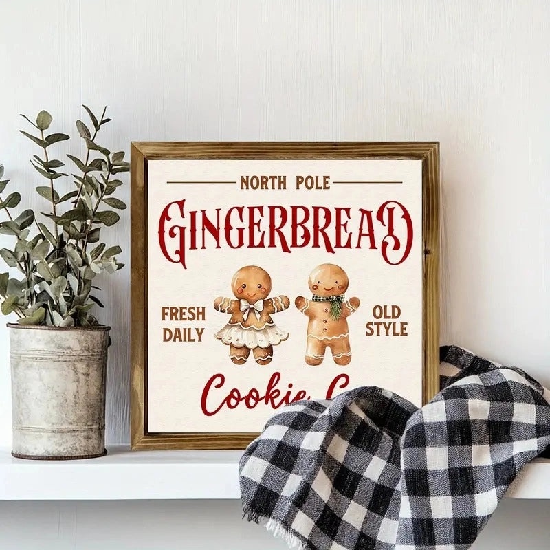 Christmas Santa Snowman Wooden Ornaments Indoor Home Table Decorations|Home Decor