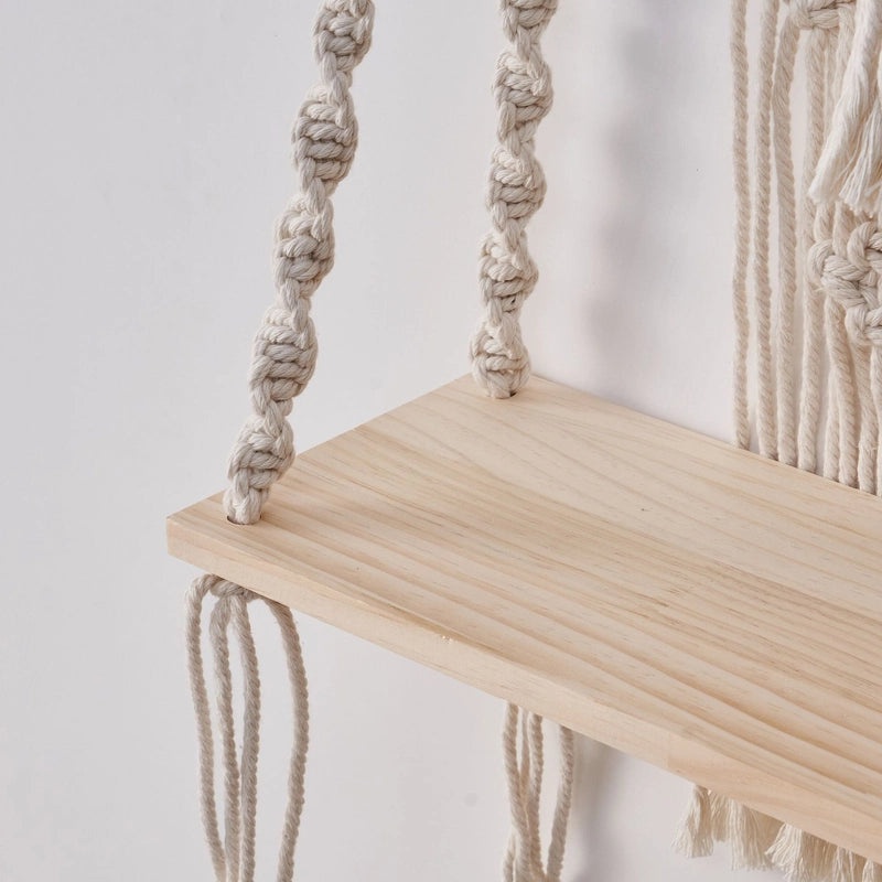 Minimalist Wooden Cotton Pendant Necklace|Jewelry & Accessories
