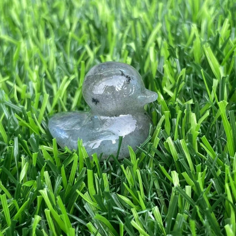 Retro Duck Natural Stone Ornament Cute Decorative Artificial Sculpture|Home Decor