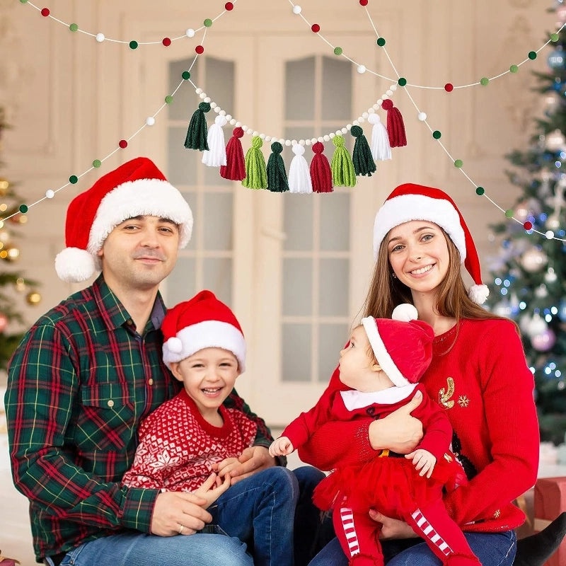 Nordic Wooden Beads Tassel Wall Hanging Home and Kids Room Decor Christmas Ornament|Home Decor