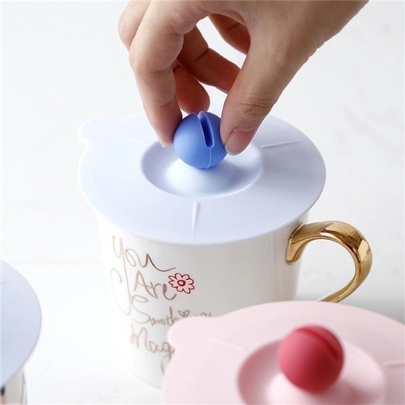 Silicone Cup Lid in Solid Color for Everyday Use|Drinkware Accessories