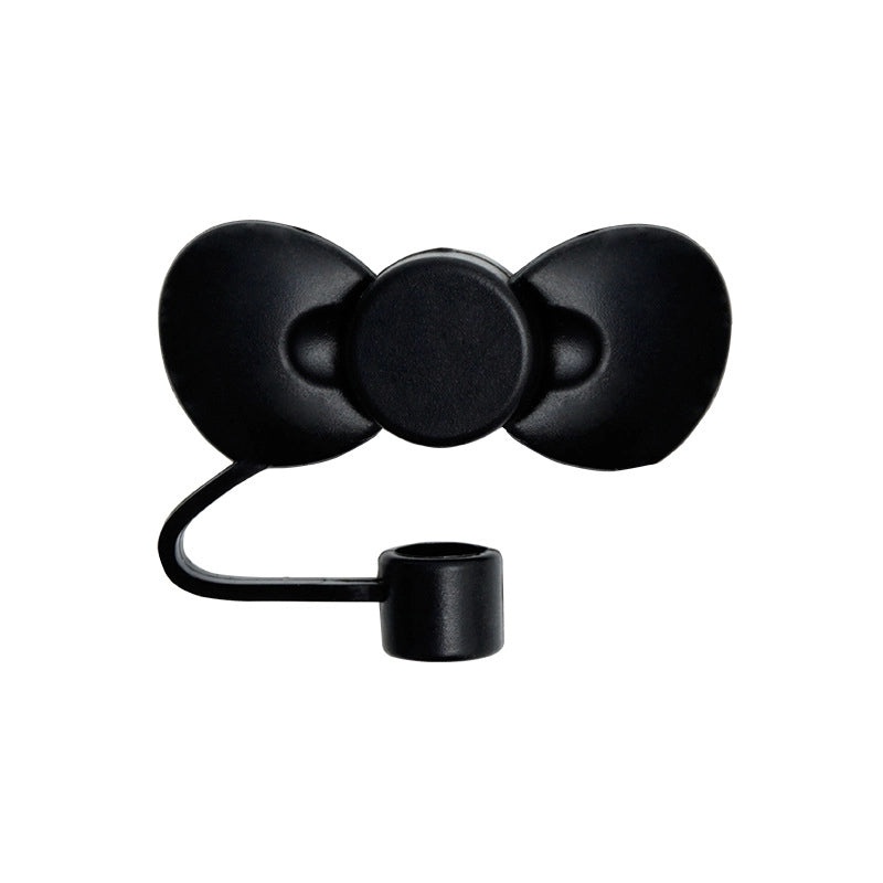 Adorable Bow Knot Silicone Straw Cap 1pc|Straw Accessories