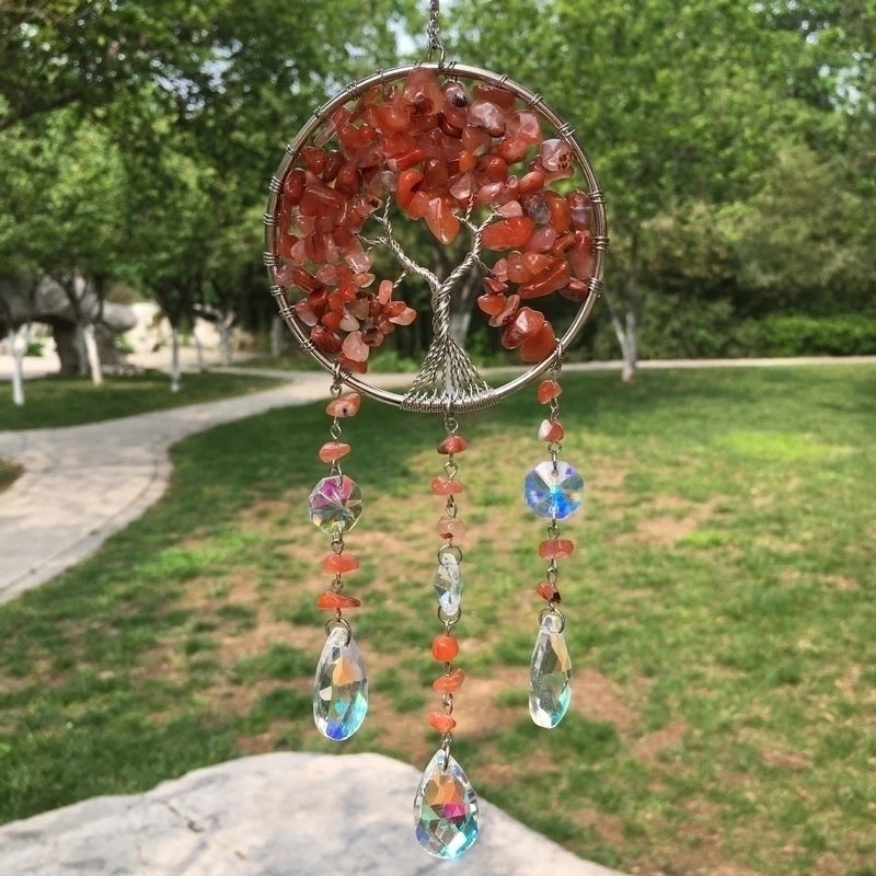 Colorful Pastoral Style Crystal Wind Chime Decoration | Home Decor Accessories
