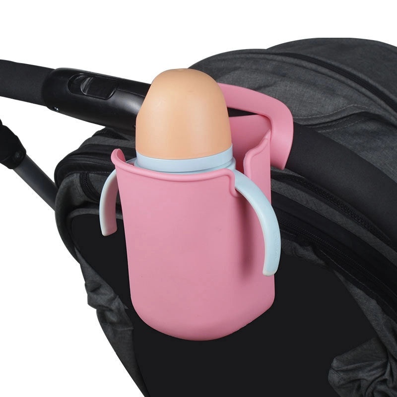 Silicone Baby Cup Holder in Solid Color | Baby Accessories