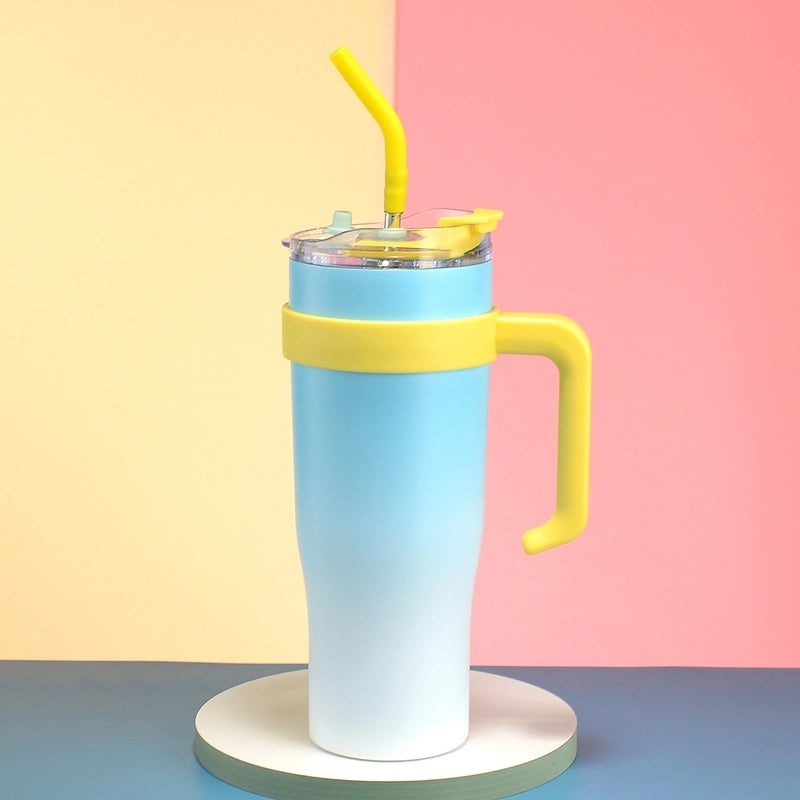 Stylish Multicolor Stainless Steel Casual Thermos Cup 1 Pc | Drinkware & Thermoses