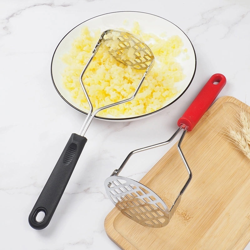 Sleek Color Block Stainless Steel Garlic Crusher|Kitchen Tools & Gadgets