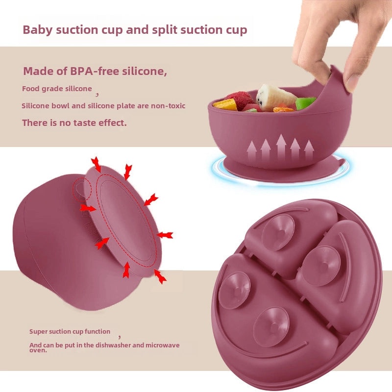 Baby Silicone Tableware Set for Toddlers | Baby Feeding Supplies