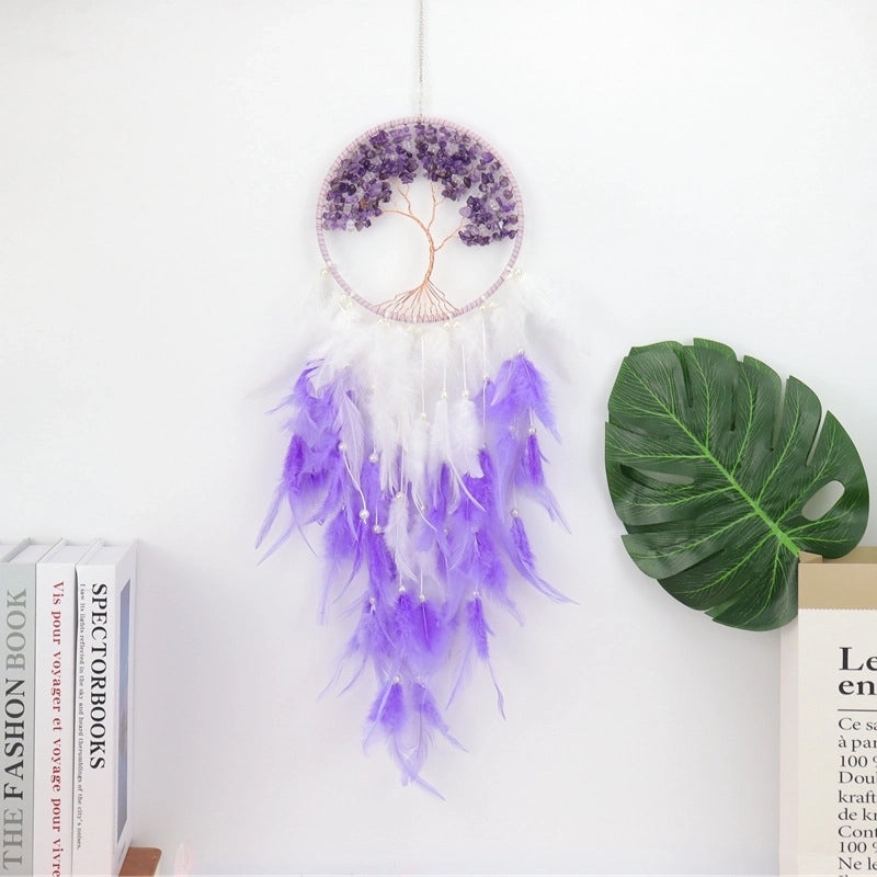 Dreamcatcher Tree Feather Metal Pendant Charm|Jewelry & Accessories