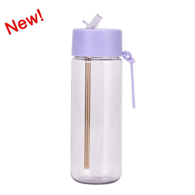 Stylish Solid Color Plastic Water Bottle for Everyday Use | Travel Accessories