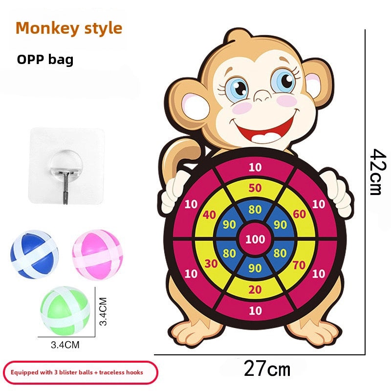 亲子互动儿童飞镖球射击玩具 粘球丢球靶 室内户外益智玩具|儿童玩具