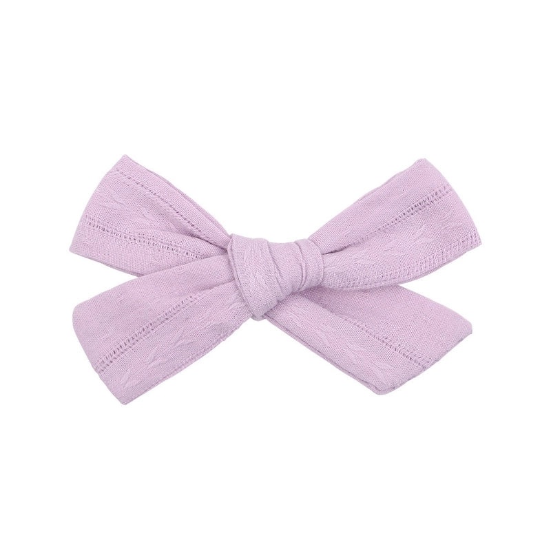 Chambray Bow Hair Barrettes for Girls and Babies | Hair Accessories