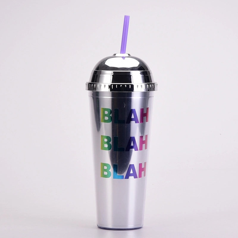 24oz Leopard Print Color Changing Semicircle Lid Large Capacity Portable Plastic Tumbler | Drinkware & Tumblers