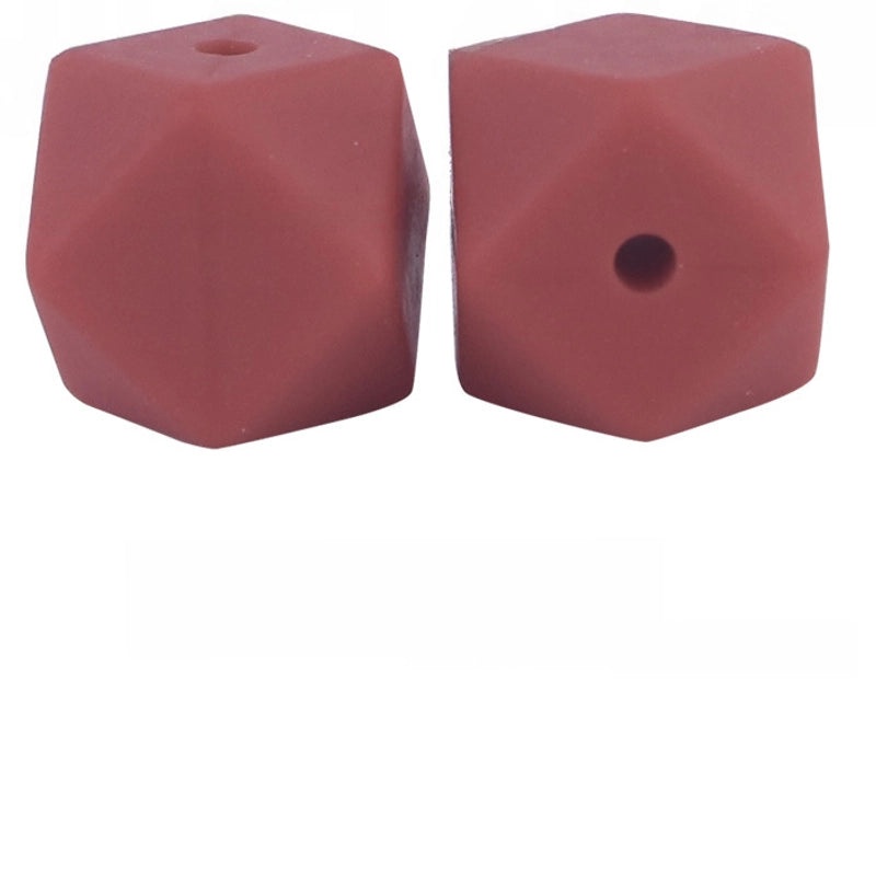 17mm Silicone Octagonal Beads for Pacifier Chains DIY Accessories | Baby & Mom Essentials