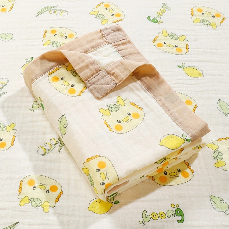 Newborn Baby Cotton Gauze Hooded Bath Towel Blanket Soft Absorbent Baby Bath Wrap|Baby Bath Towels & Accessories