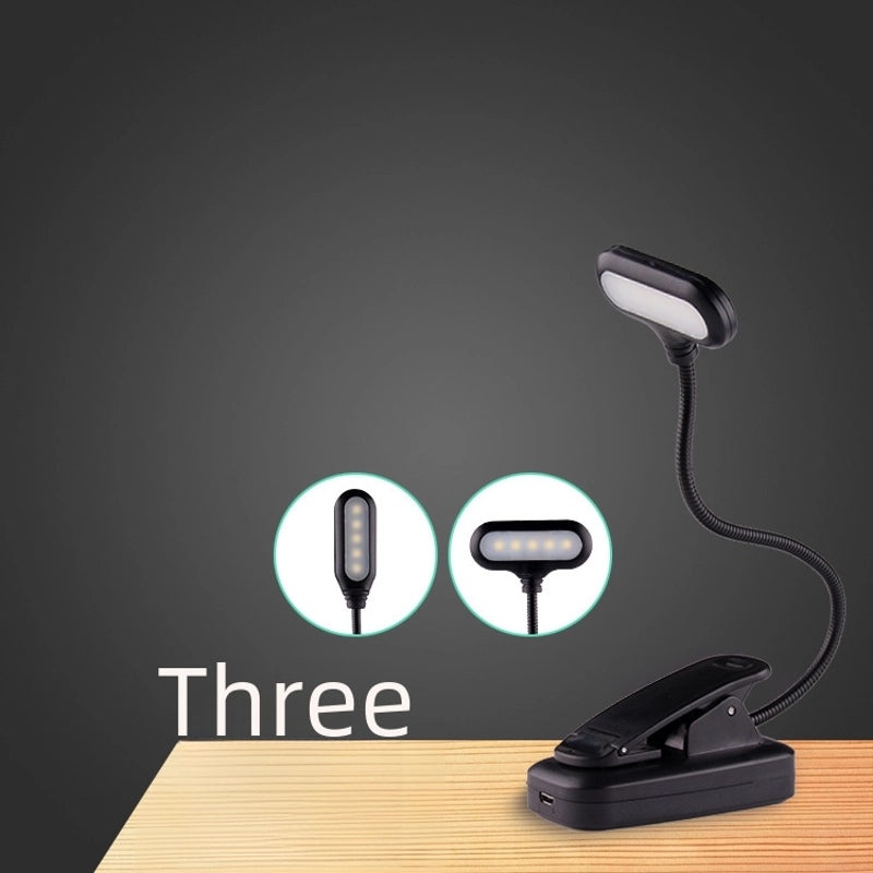 Creative USB Clip-on Desk Lamp for Reading and Studying Eye Protection for Dorm Bedroom|Desk Lamps