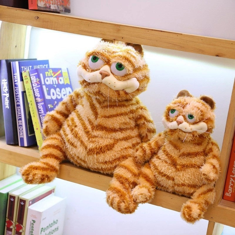 Chubby Cat Plush Toy Cute Fat Cat Tiger Doll Soft Stuffed Animal|Plush Toys & Collectibles