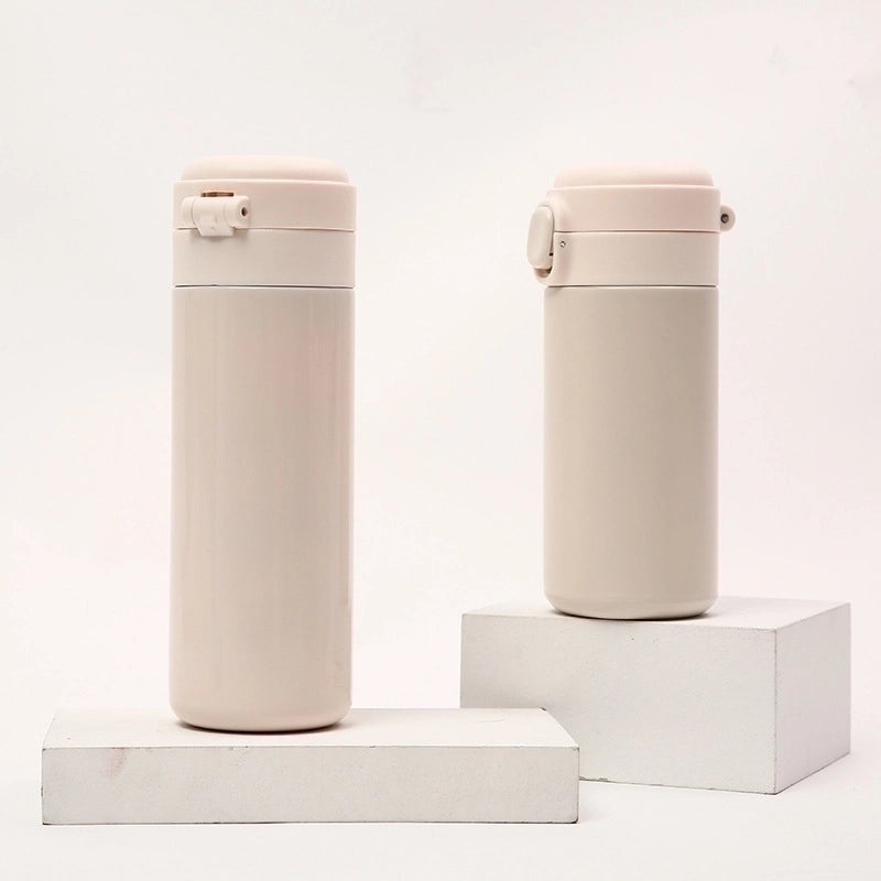 Stylish Solid Color Stainless Steel Water Bottle for Casual Vacation Use | Travel & Outdoor Accessories