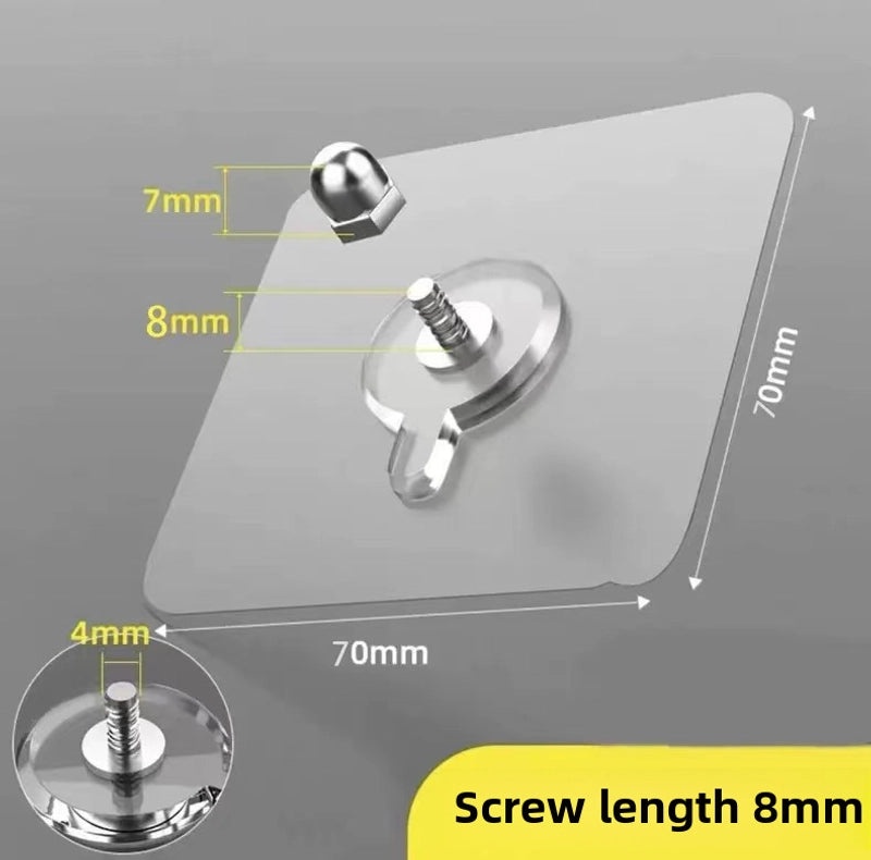 Punch-free Strong Adhesive Screw Stickers for Photo Frames and Hooks | Home Decor Accessories
