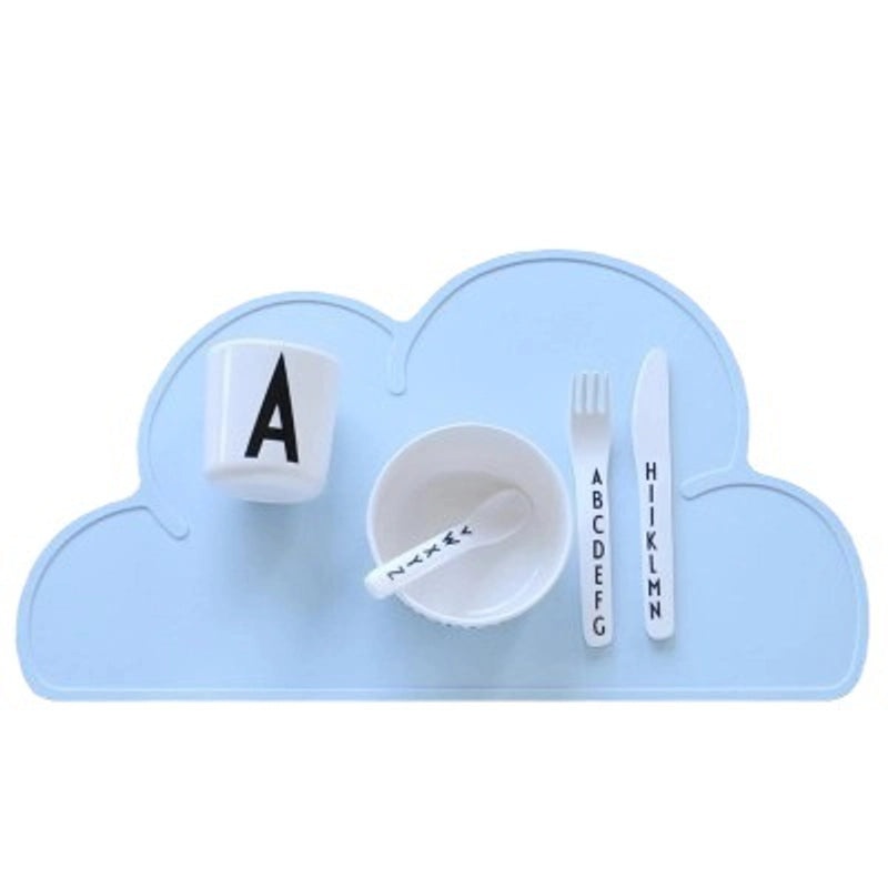 Cloud-shaped Silicone Baby Placemat Non-slip Heat-resistant Table Mat for Kids|Children's Tableware
