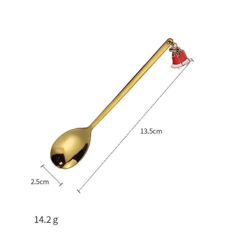 Christmas Tree Santa Claus and Elk Stainless Steel Tableware Set|Holiday Kitchen & Dining