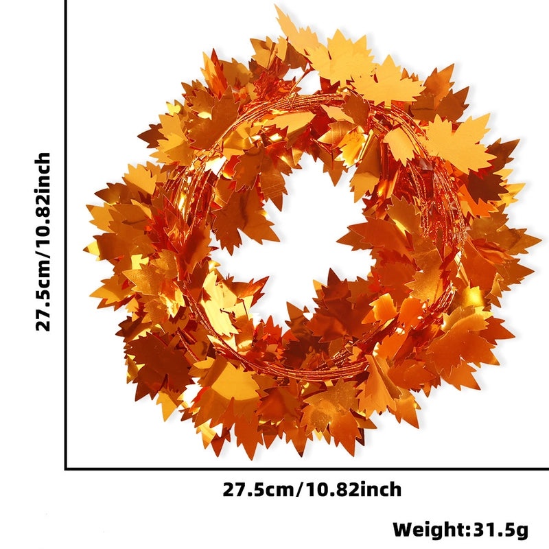 Thanksgiving Maple Leaf Hanging Ornaments Nordic Classic Metal Decor for Harvest Festival|Home Decor